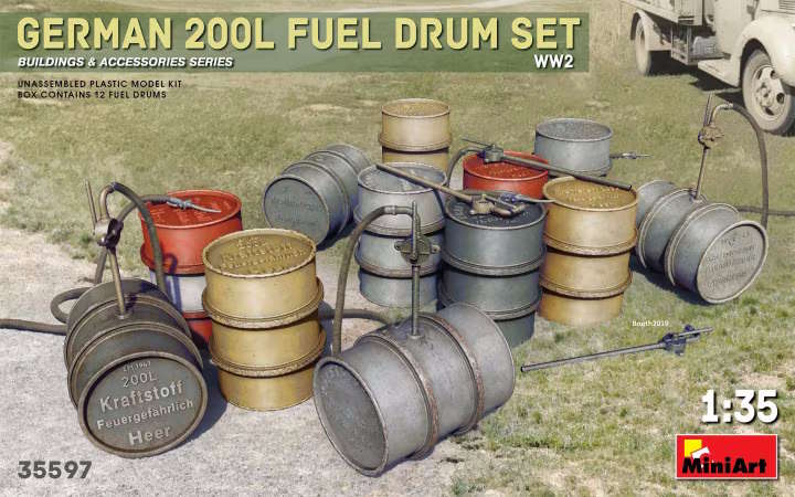 German 200L Fuel Drum Set