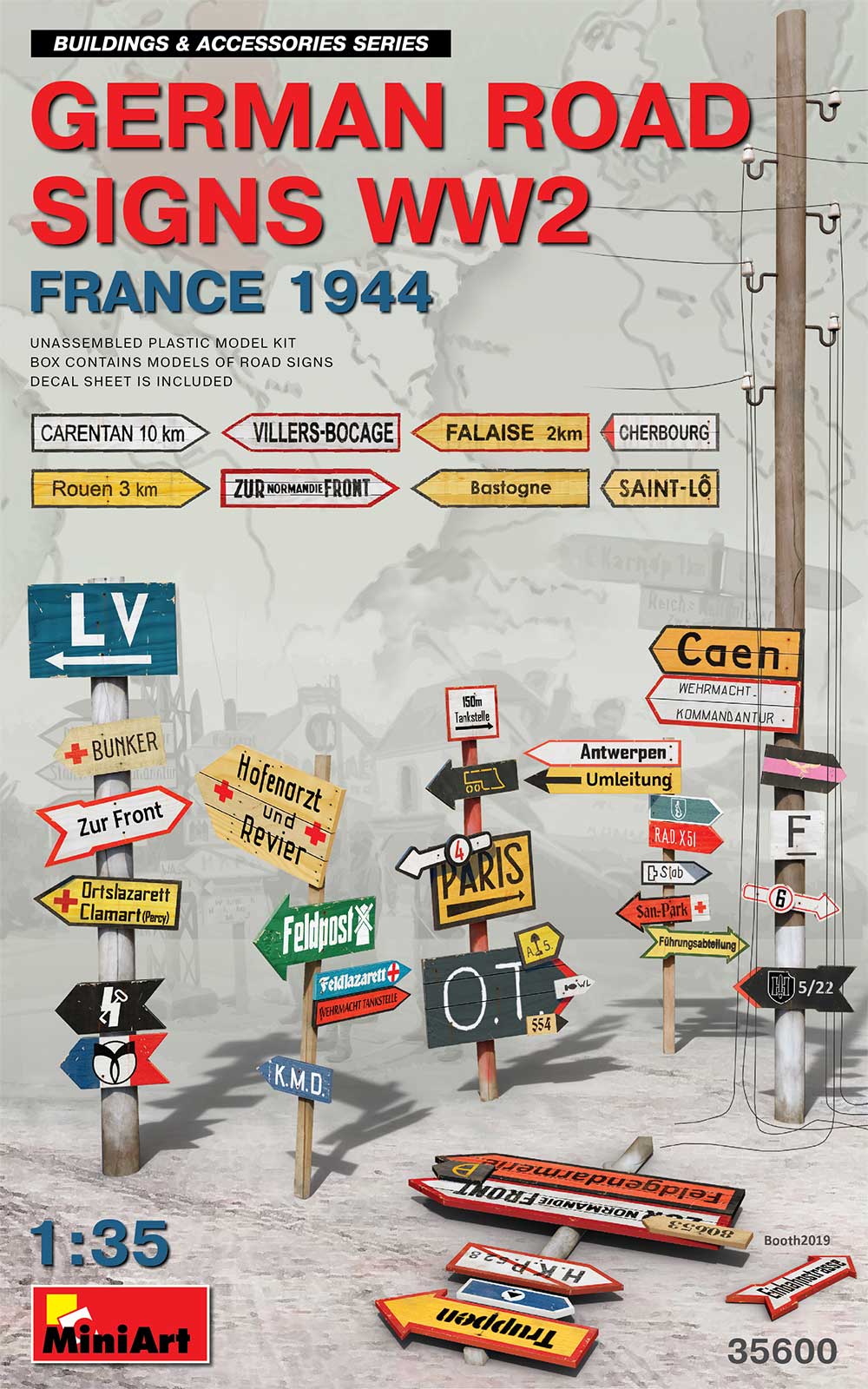 German Road Signs WW 2 France 1944