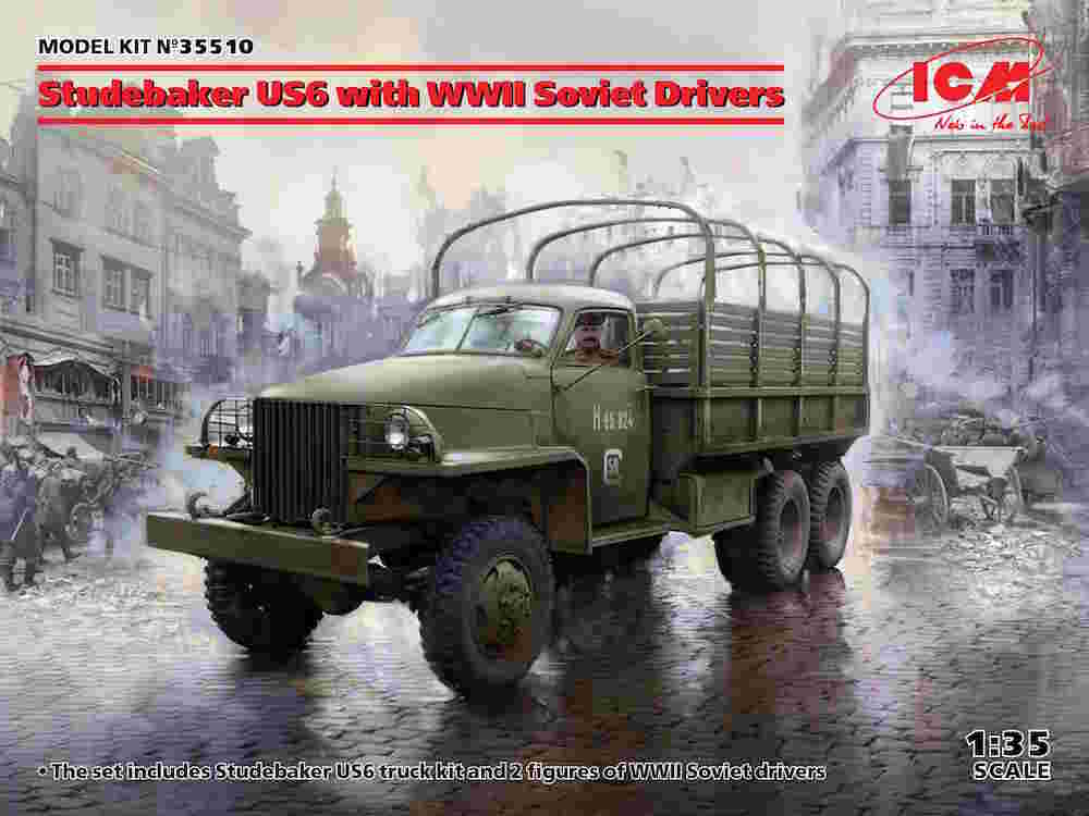 Studebaker US6 with WWII Soviet Drivers